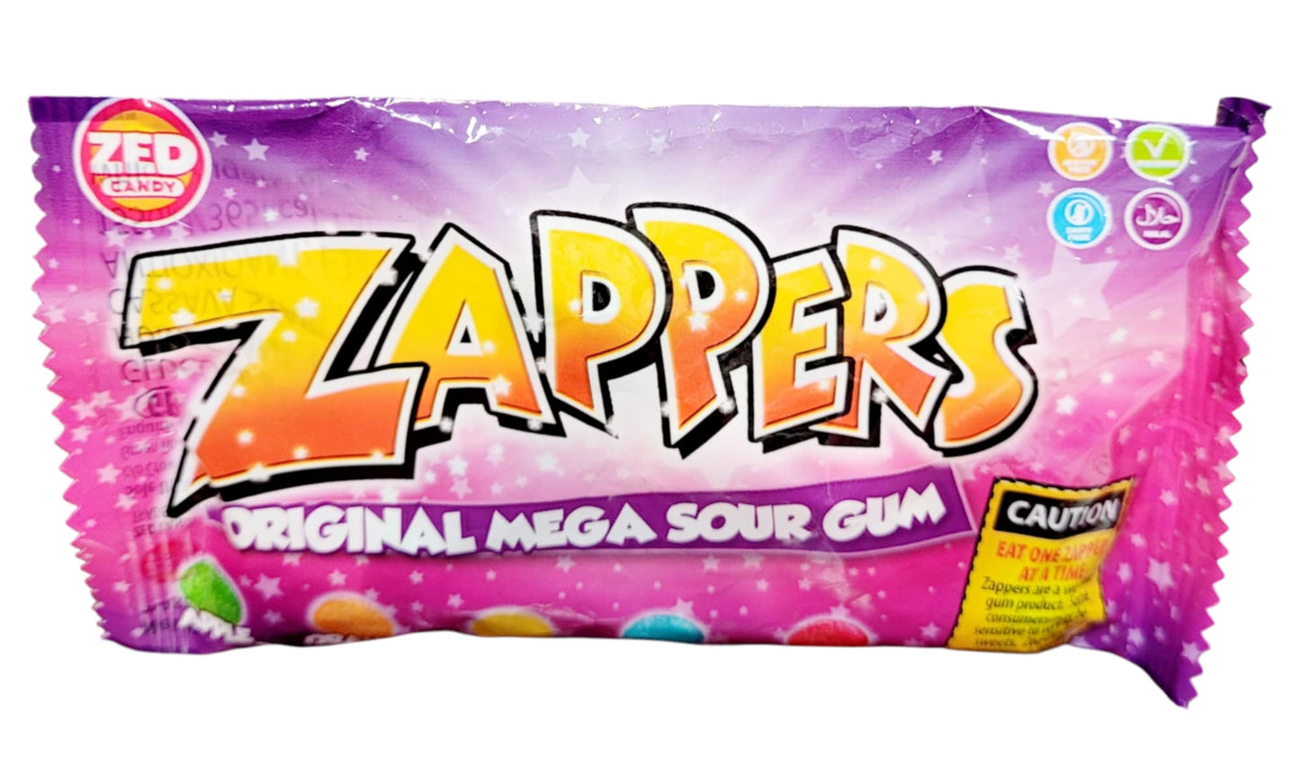 Zed Candy Zappers Original Mega Sour Gum 50g UK