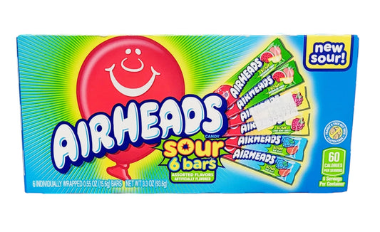 Air Heads Sour 6 Barres Theater Box 93,6g