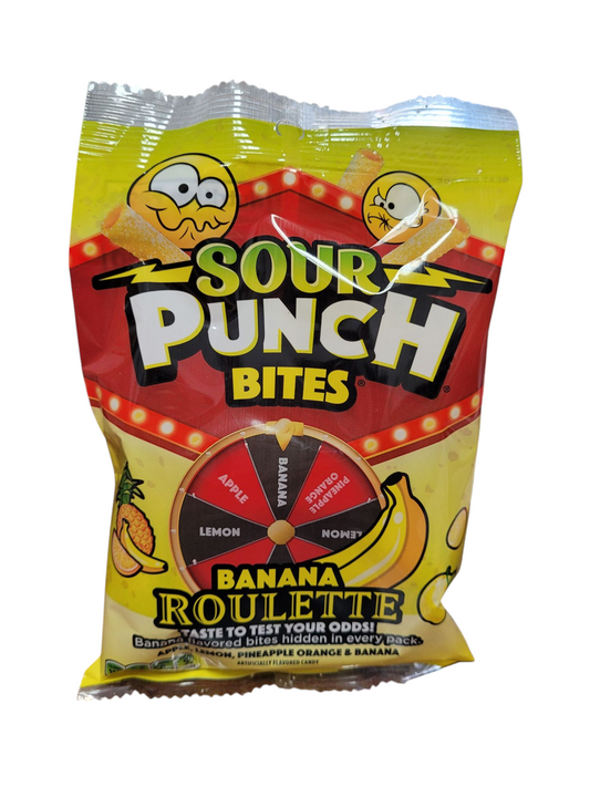 Sour Punch Bites Banana Roulette 142g