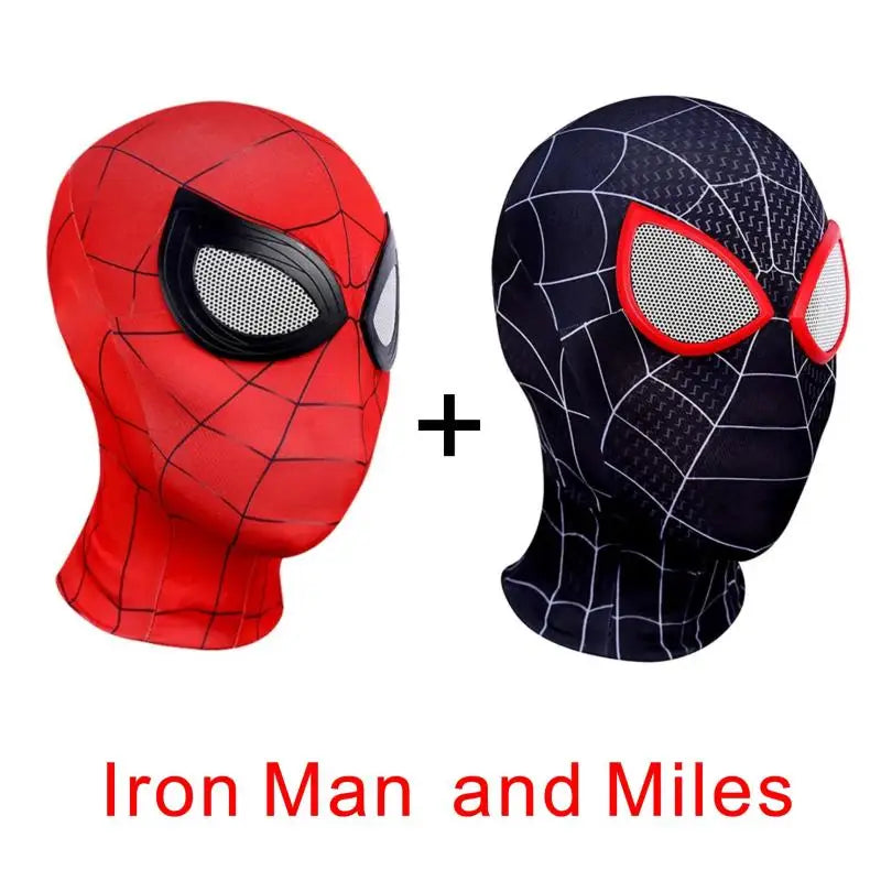 Gwen Stacy 3D Mask for Kids and Adults, Superhero, Iron Man, Cosplay, Miles Morales, Spiderman, Halloween Costume Props Headgear