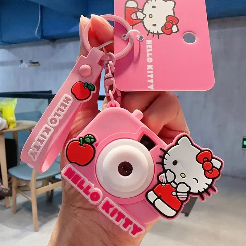 Sanrio Hello Kitty Keychain Girls Bag Pendant Kt Cat Cartoon Doll Toy Exquisite Key Chain Kawaii Surprise Girls Kids Gifts