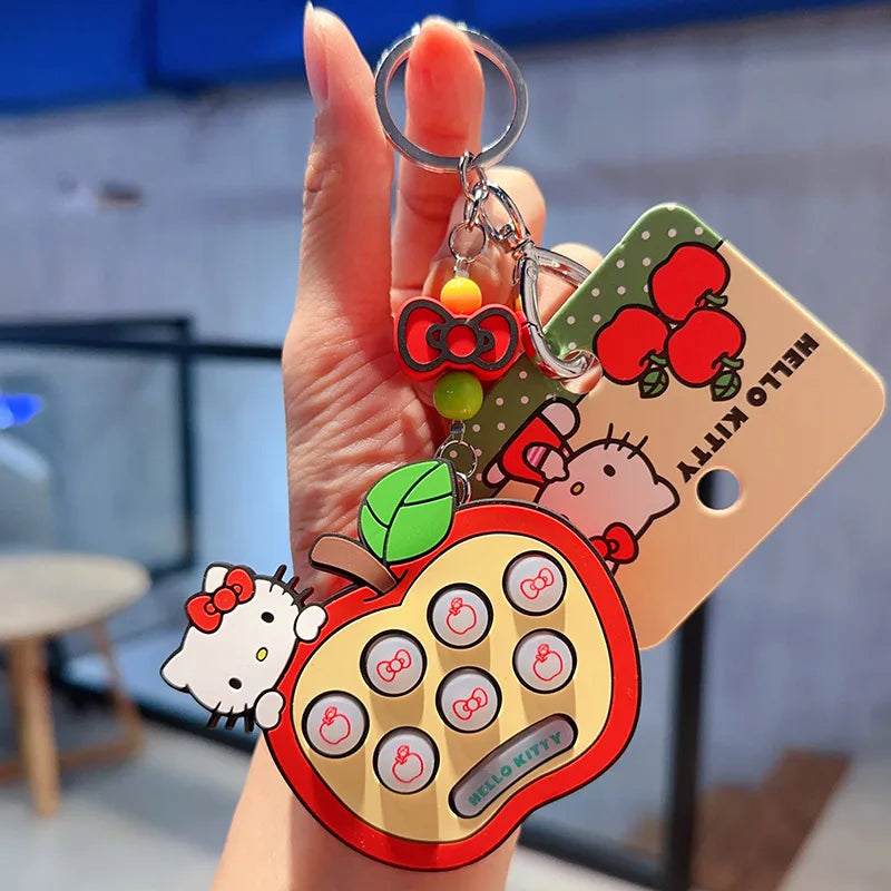 Sanrio Hello Kitty Keychain Girls Bag Pendant Kt Cat Cartoon Doll Toy Exquisite Key Chain Kawaii Surprise Girls Kids Gifts