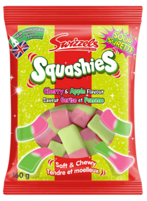 Squashies Cherry Apple Sour 120g