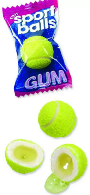 UK Fini Tennis Balls Liquid Filled Bubblegum