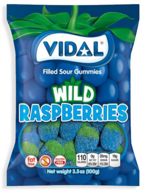 Vidal Sour Wild Raspberries 100g