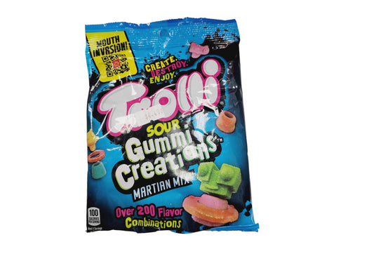 Trolli Sour Gummi creations Martian mix Peg Bag 5oz