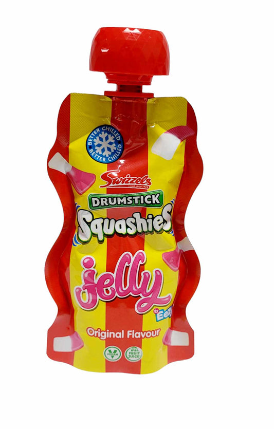 Swizzels Drumstick Squashies Jelly Original Raspberry And Milk 80g UK