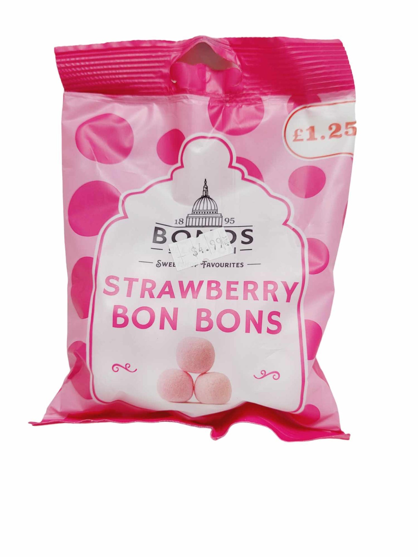 Bonds Strawberry Bon Bons Price Marked British 130g UK