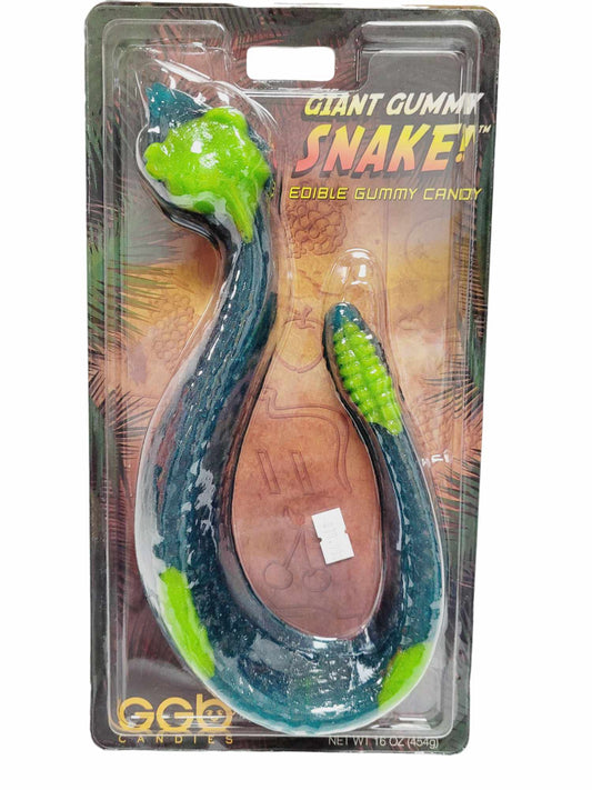 Giant Gummy Snake Assorted Flavors 454g GGB