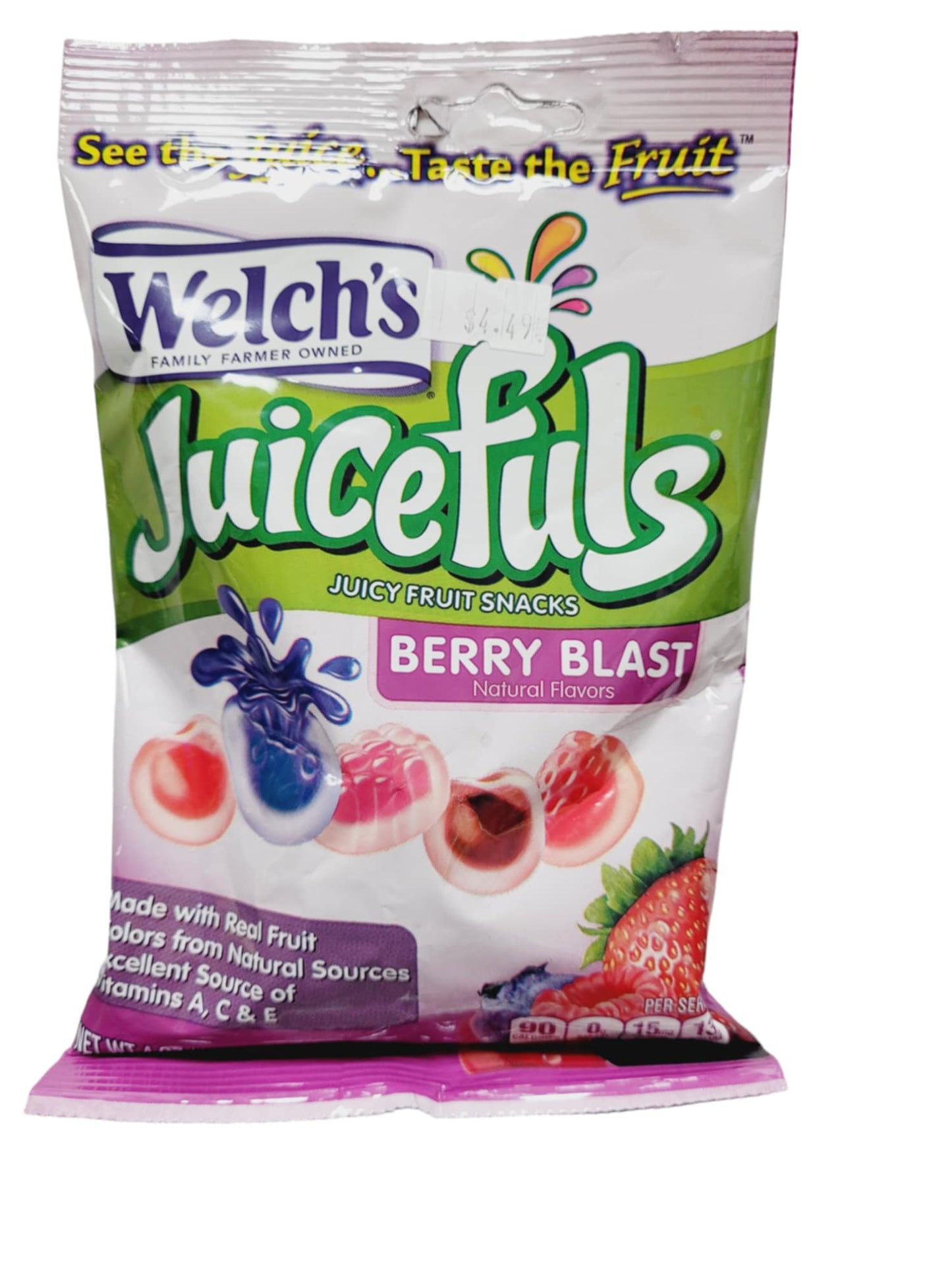 Welch's Juicefuls Berry Blast Peg Bag 4oz