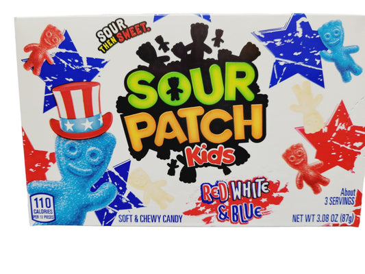 Theater Box Sour Patch Kids Red White & blue 87gr