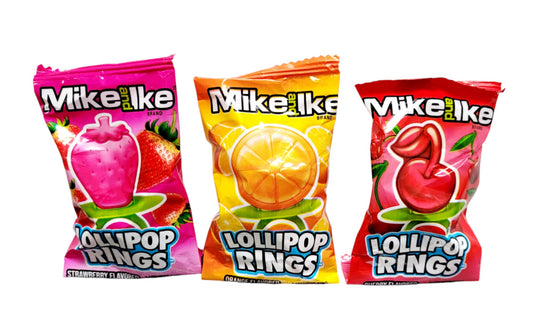 Mike & Ike Lollipop Rings .42oz