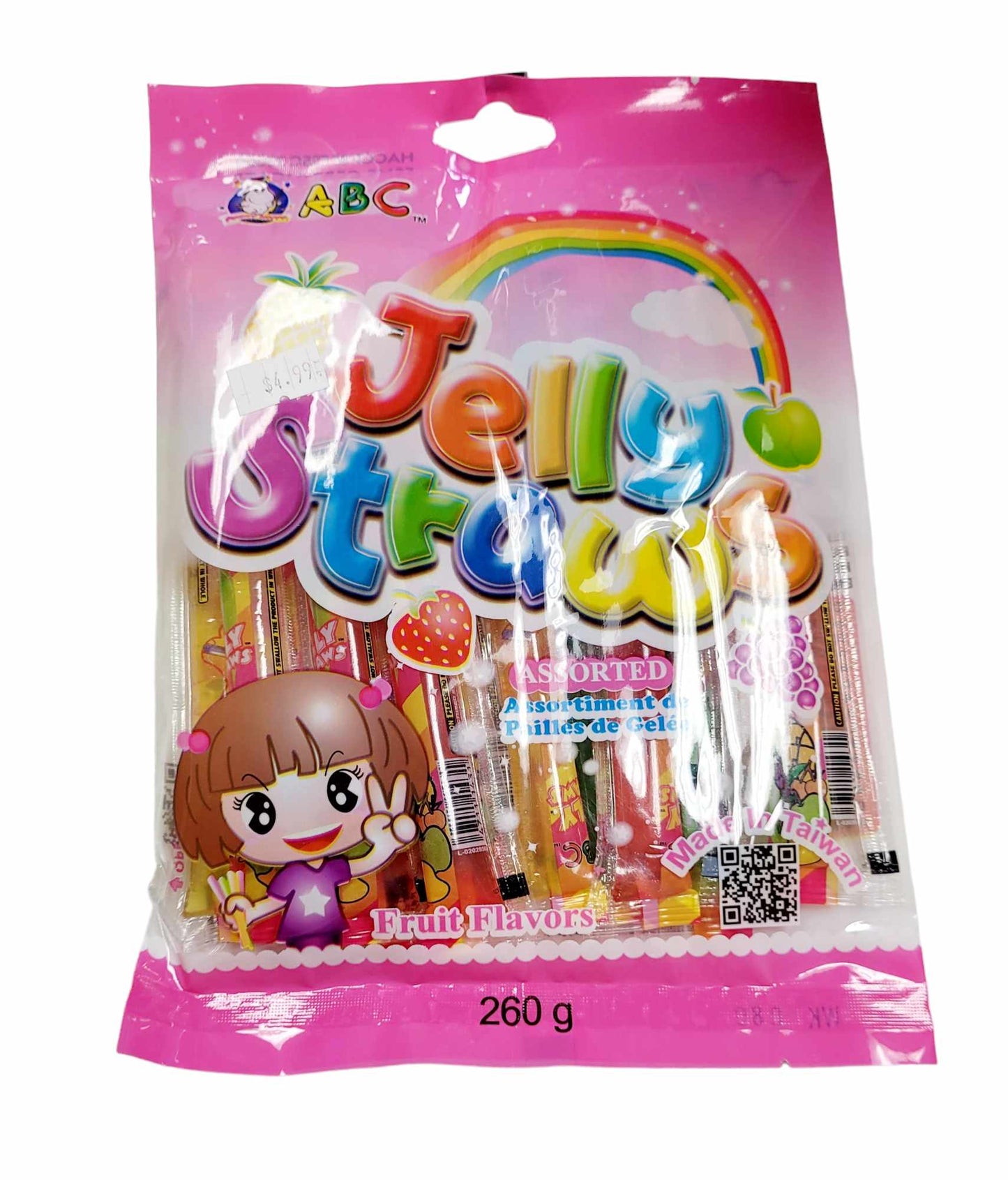 ABC Jelly Straws Sac 260gr