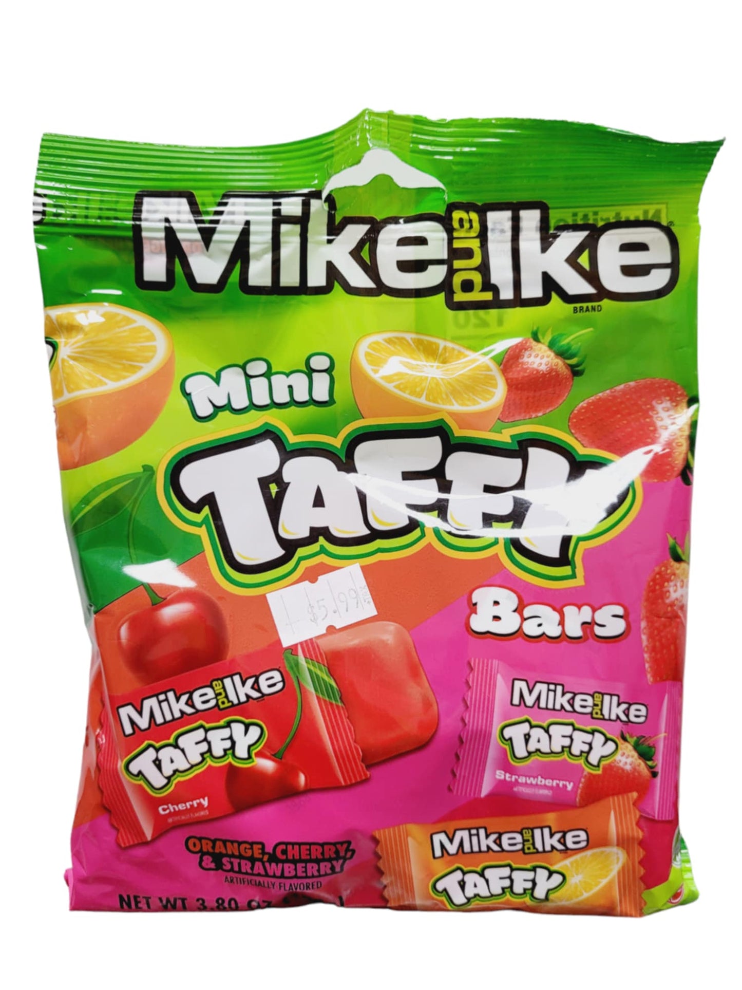 Mike & Ike Mini Taffy Bars 108g