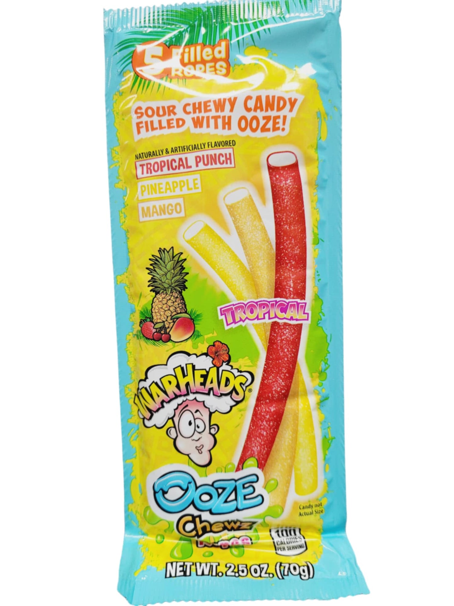 Warheads ooze chewz ropes tropical 2.5oz