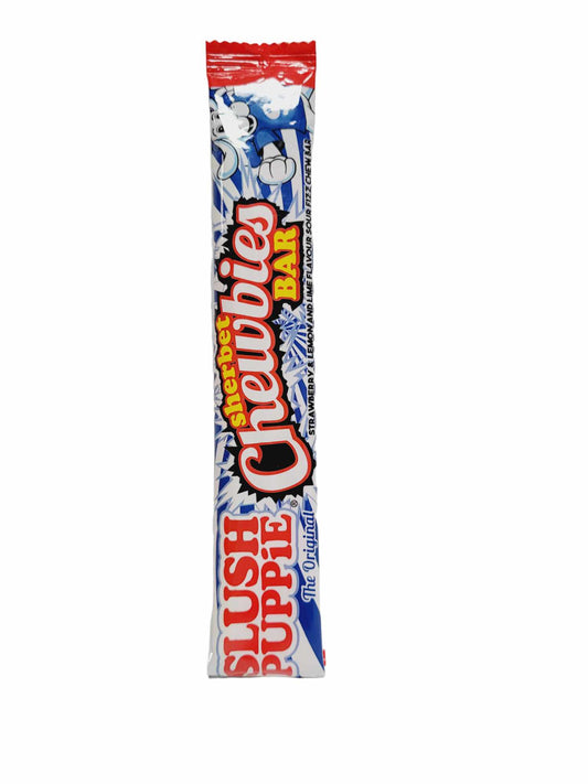 Slush Puppie Sherbert Chewbies Fraise Lime Citron Fizzy Bar 25g UK