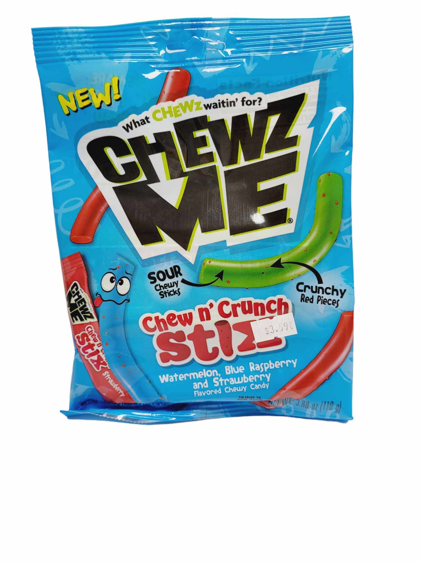 Colombina Chewz Me Chewy Sticks Peg Bag 110g