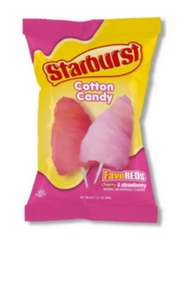 Cotton Candy Starburst FaveReds 3.1oz Taste of Nature