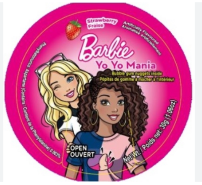 Exclusive Brands Barbie & Hot Wheels Yo-Yo Mania Filled Gum 30g