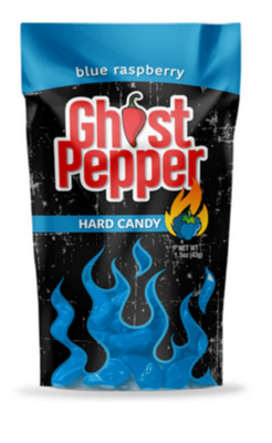 Flamethrower Ghost Pepper Blue Raspberry Hard Candy 36g