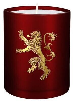 Game of Thrones House Sigil 3.5" Pillar Glass Candle - Lannister