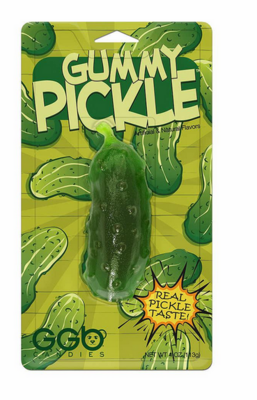 Giant Gummy Pickle Blister Pack 4oz GGB Candy