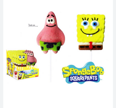 Misty SpongeBob Marshmallow Lollipops 45g