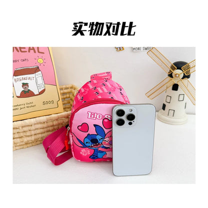 Stitch Anime Bag Cartoon Children Chest Bag Fashion Crossbody Bag Cute Waist Storage Pouch Zipper Coin Purse Children's Gifts