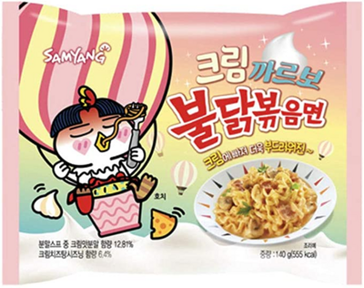 Samyang Buldak Ramen Carbonnara Cream Sac unité 140g