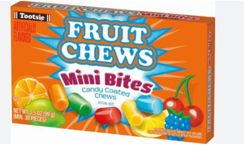 Fruit Chews Mini Bites Theatre Box 3.5oz