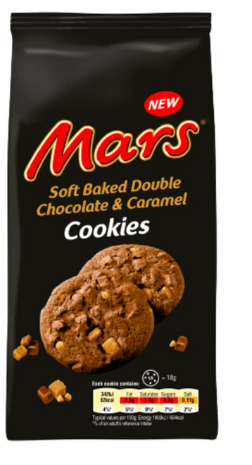 Mars Soft Baked Double Chocolate & Caramel Cookies 162g