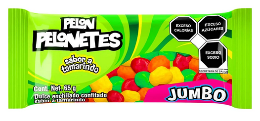 Pelon Pelonetes Sabor Tamarindo Jumbo 65g