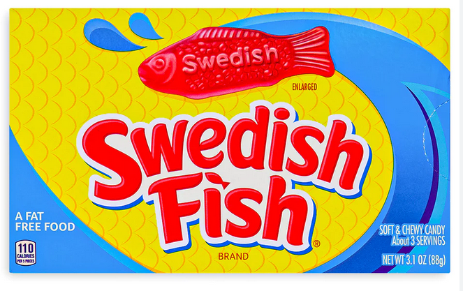 Swedish Fish Assorted Theater box 3.5oz