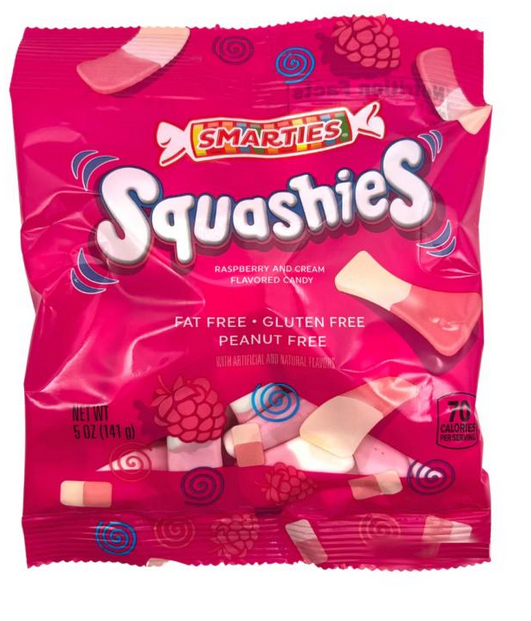 Squashies Mega Smarties Framboise 141g