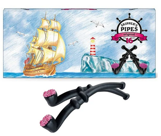 Skipper's Pipes Licorice British 16mcx 272g