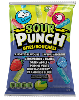 Sour Punch Bites Assorted 142g