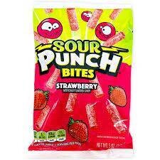 Sour Punch Bites Fraise 142gr