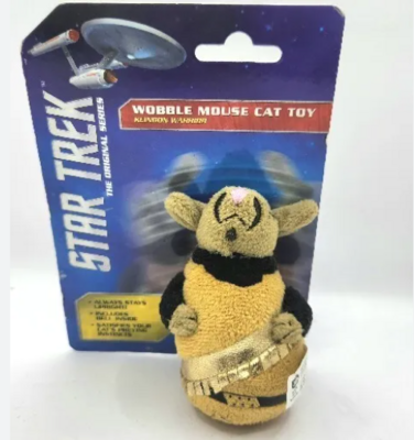 Star Trek TOS Klingon Warrior Wobble Mouse Cat Toy