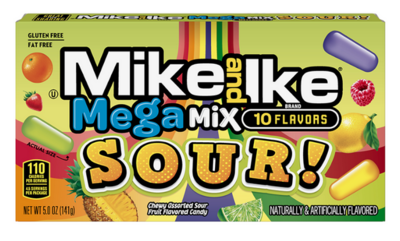 Theater Box Mike & Ike Sour Méga Mix 5oz