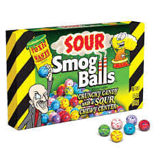 Theater Box Toxic Waste Sour Smog Balls 3.5oz