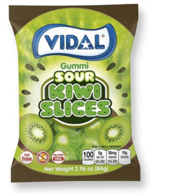 Vidal Sour Kiwi Slices 100g