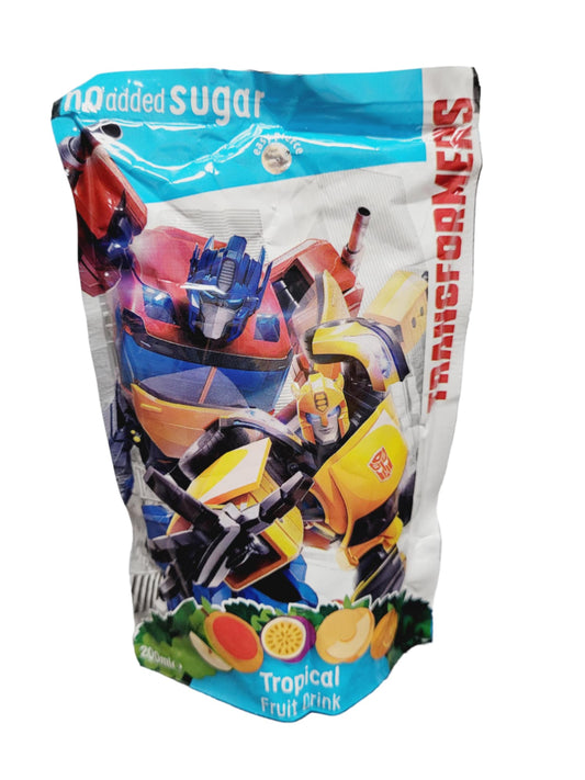 Transformers Tropical Fruit Pouch drink 200ml