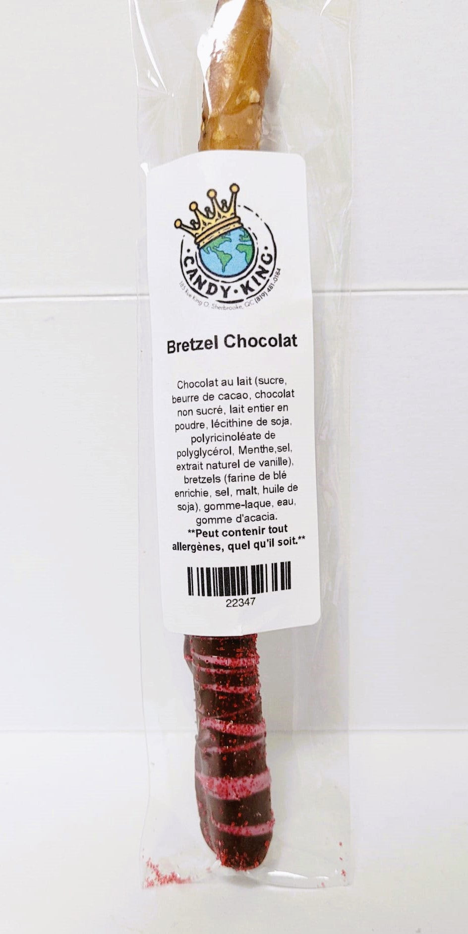 Bretzel enrobé Chocolat au lait/ Chocolat Blanc/ Chocolat et Menthe CK