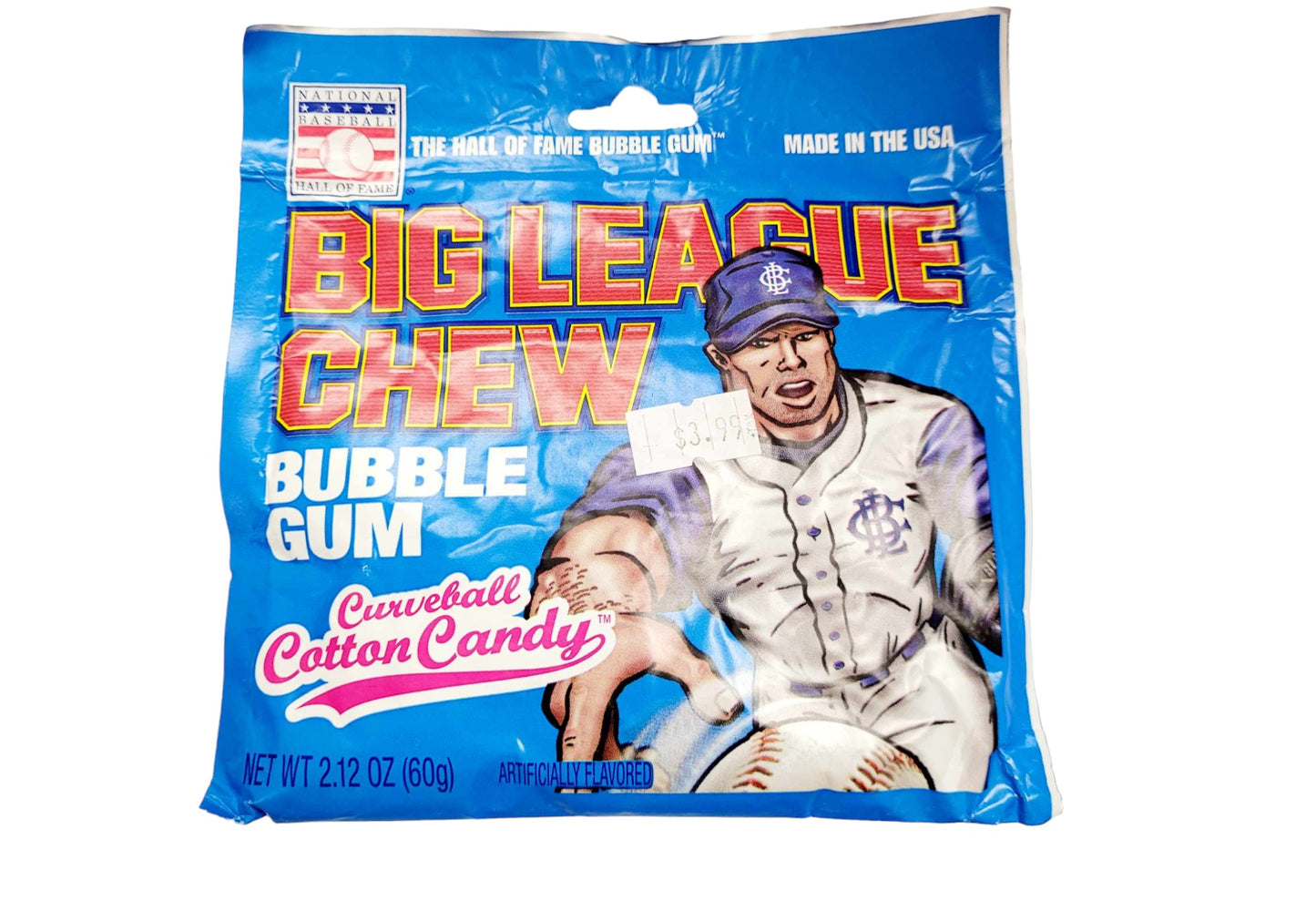 Big League Chew Bubble Gum Curveball Cotton Candy