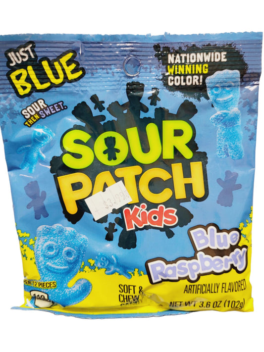 Sour Patch Kids Blue Raspberry Peg Bag 102g