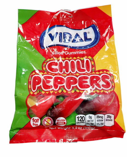 Vidal Chili Peppers Gummi Candy 100gr