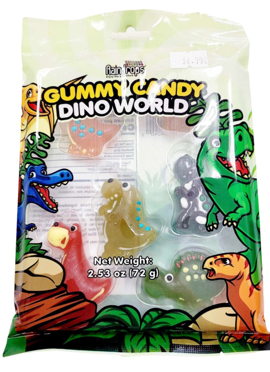 Gummy Candy Dino World 72g