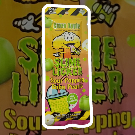 Toxic Waste - Slime Licker Sour Popping Boba Pearls - Green Apple 3oz