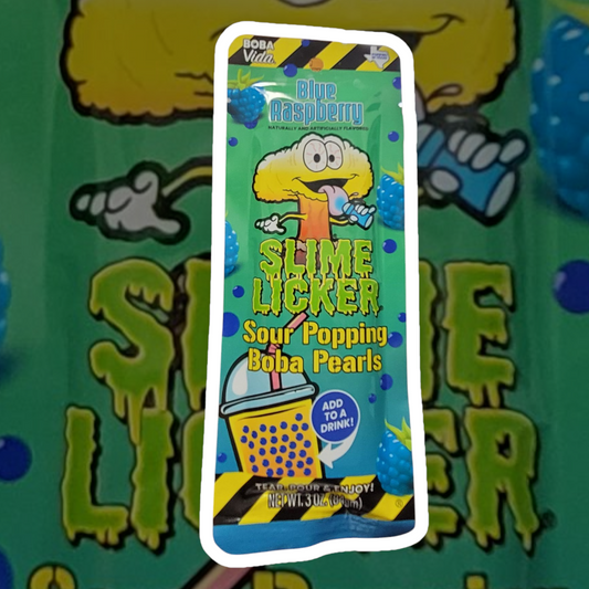 Toxic Waste - Slime Licker Sour Popping Boba Pearls - Blue Raspberry 3oz